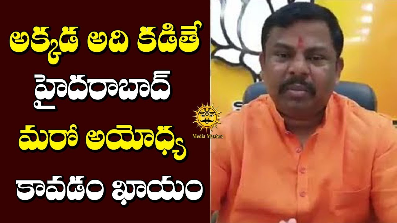 హైదరాబాద్ ని మరో అయోధ్య చేయబోతున్నారా ..BJP MLA Raja Singh Fires on Police | Media Masters breaking free