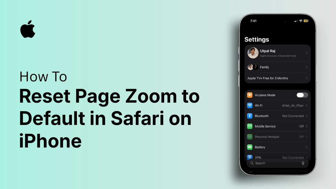 How to Reset Page Zoom to Default in Safari on iPhone