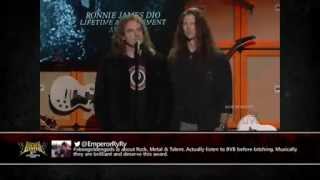 Megadeth - Dave, Chris and David announce Gigantour (Golden Gods Awards 2013)