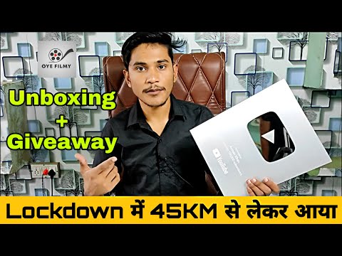 Finally i got Silver play button | Giveaway | silver play button unboxing | Oye Filmy | Oye Arman