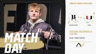 Broken Arrow Boys Wrestling vs. Union