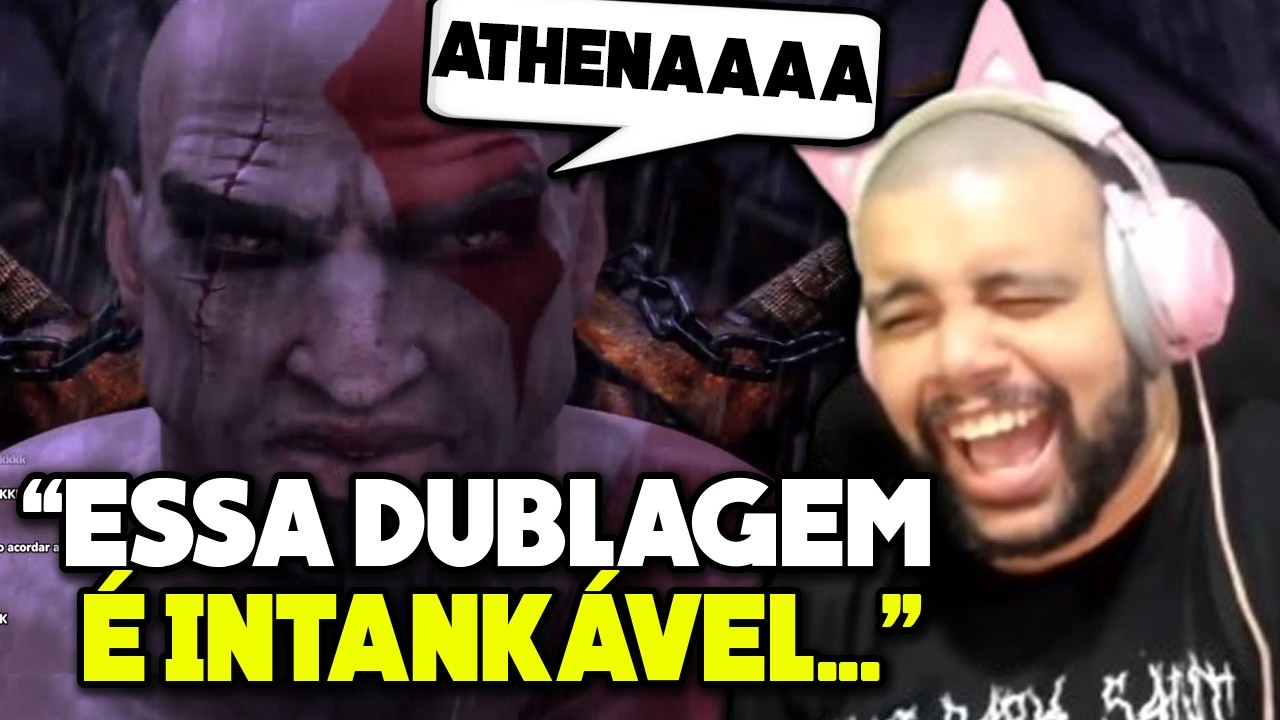 LUANGAMEPLAY QUEBROU DE RIR COM A DUBLAGEM DO GOD OF WAR STR