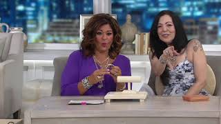 Barbara Bixby Sterling & 18K Multi-Gemstone Egyptian Hinged Cuff on QVC