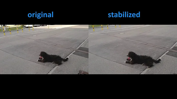Video stabilization example with FFMPEG