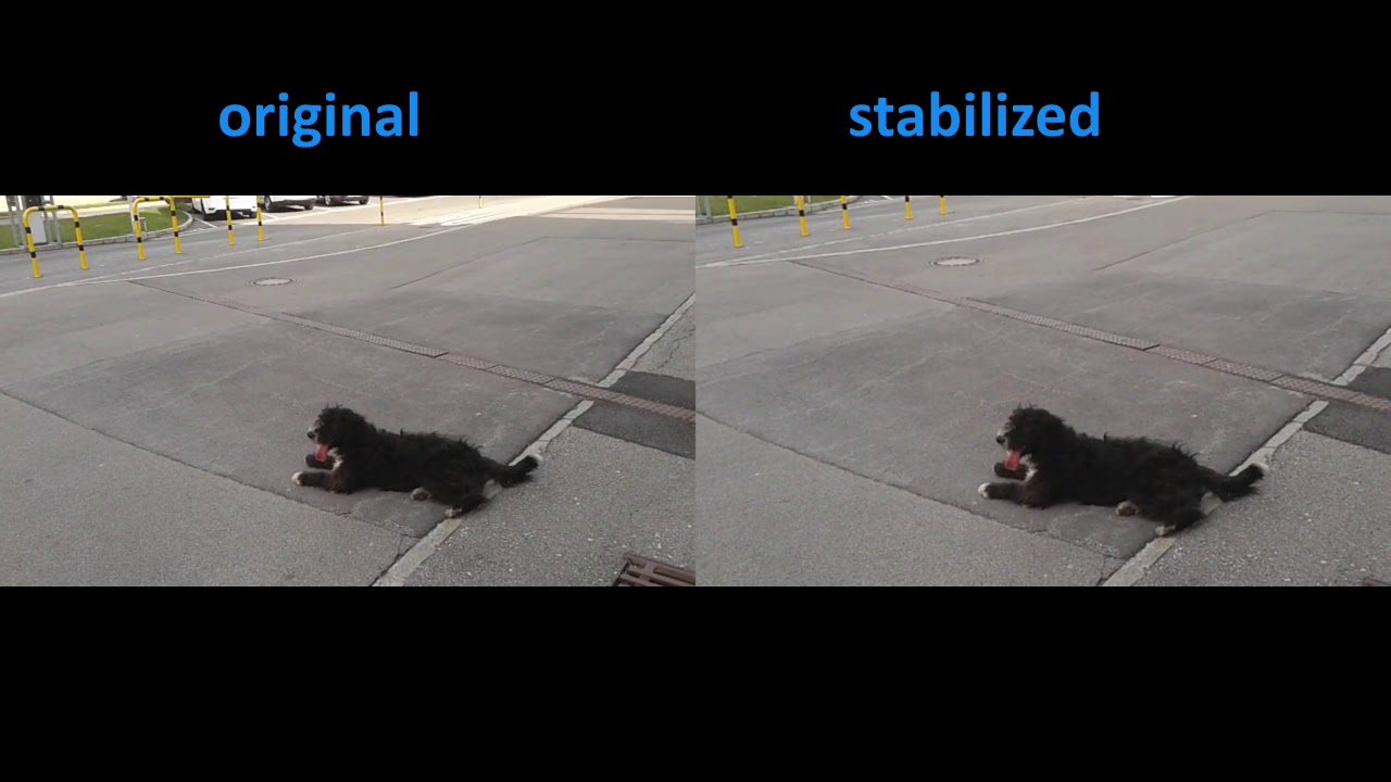 Video stabilization example with FFMPEG