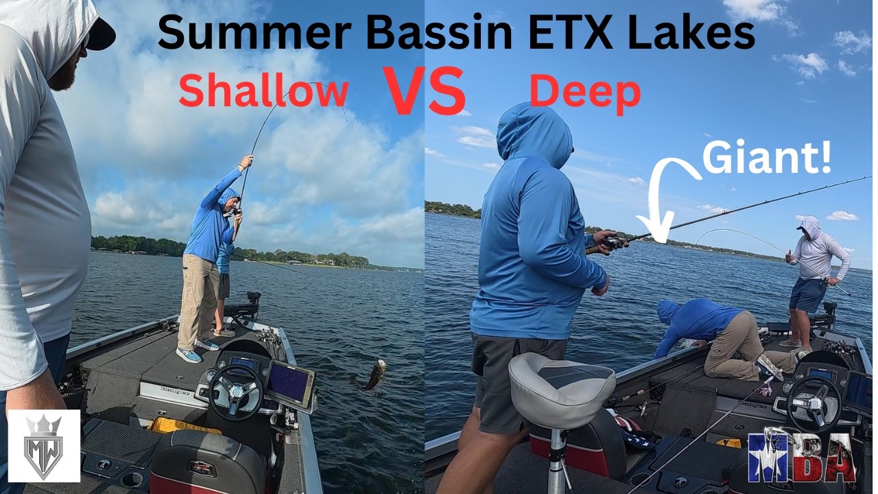 A Guide Told us to Fish Shallow, So We Went Deep!!! – Lake Palestine Summer Fishing!!!
