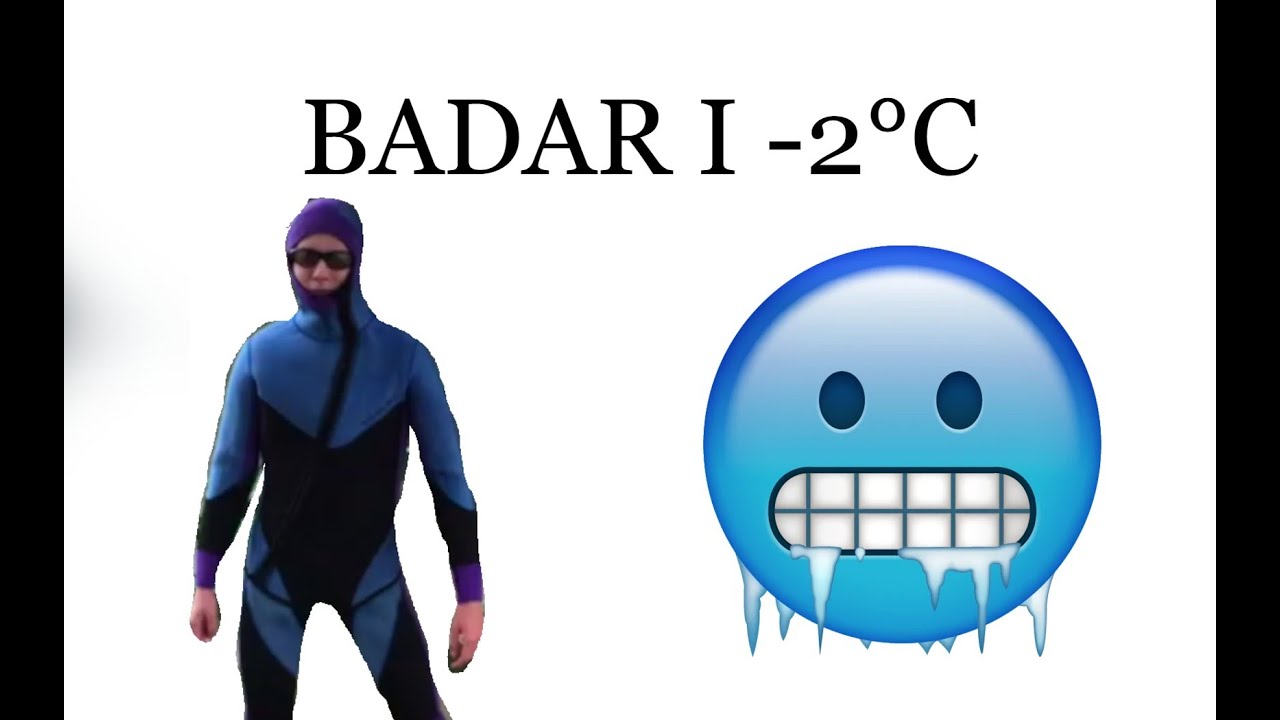 Badar i -2 grader från en bro - YouTube