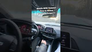 Summer tires in freezing cold