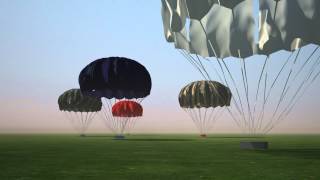 Parachutes [3Ds Max Cloth Simulation] Test 2