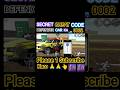 secret cheat code defender car ka Indian bike driving 3D new update #trendingshorts