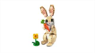 LEGO Creator 3 in 1 Cute Bunny Construction Set 31162