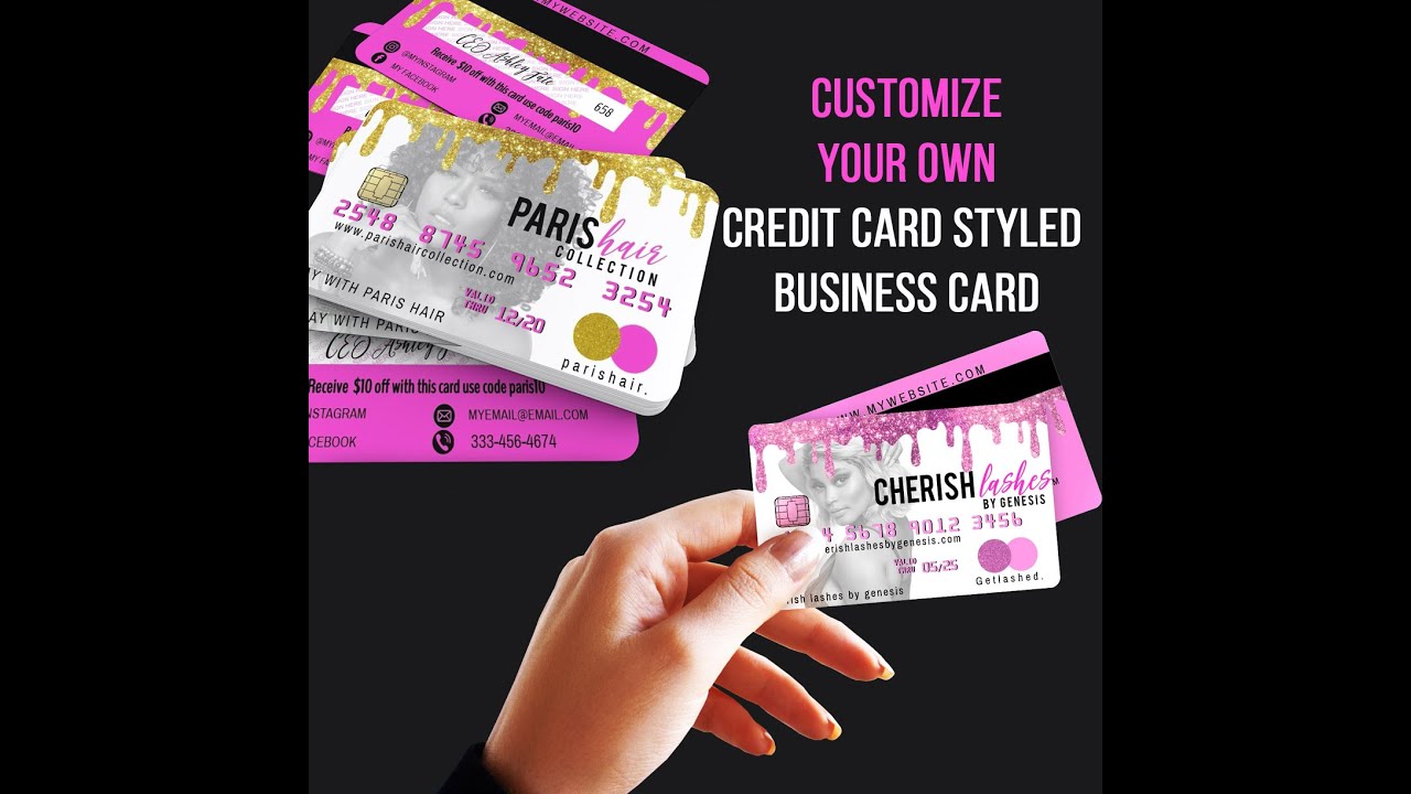 Design Your Own Credit Card Template Free