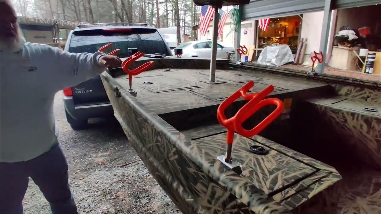 Fish Bite Rod Holders Lowe Roughneck 1860 Complete Setup YouTube