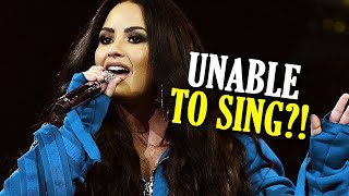 this is what happened when demi lovato performed with SWOLLEN vocal cords......