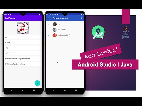 Add Contact | Android Studio | Java