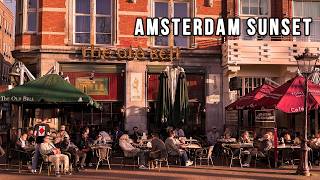 Amsterdam Sunset Walk 🌇 Lively City Vibes, Bars & Streets in 4K screenshot 5
