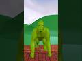 Green Monster vs Crocodile Escape Challenge! 🐊💚 #shorts #animation #3danimation