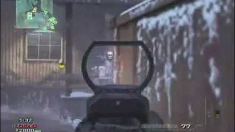 cod MW3 multiplayer AS50 sniper and MP9 pistol montage
