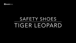 tiger leopard high ankle safety shoes