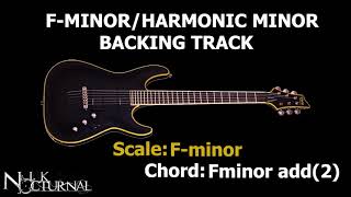 Video thumbnail of "F-Minor/Harmonic Minor Backing Track (Melodic Metal/Jazz) 105 BPM"