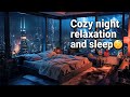 Rainy Night Thunderstorm in Cozy Bedroom 🌧️⚡ Relaxing Rain Sounds for Sleep