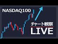 CPI発表！これはアツい展開だ【NASDAQ100チャート観察LIVE】