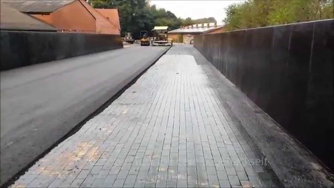 Asphaltierung der Siloplatte