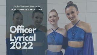 2022 Travis Belles Competition Officer Lyrical