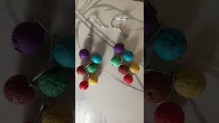 boucles d'oreilles en perles #perles#bouclesdoreilles#creative
