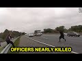 Cops Nearly Killed Chasing Suspect Across the Freeway