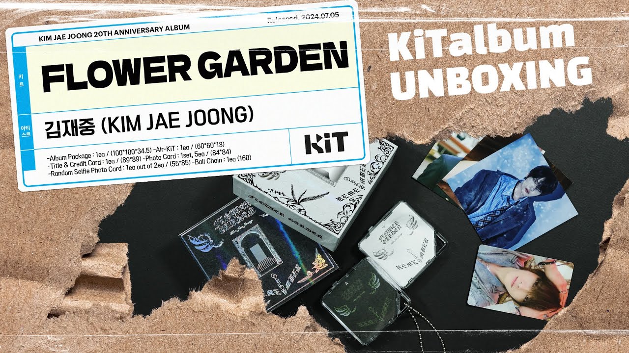 KiTunboxing] 김재중 KIM JAE JOONG 'FLOWER GARDEN' 키트앨범