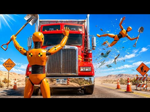 Trucks & Cars Highway Crashes Compilation #05 | BeamNG.drive