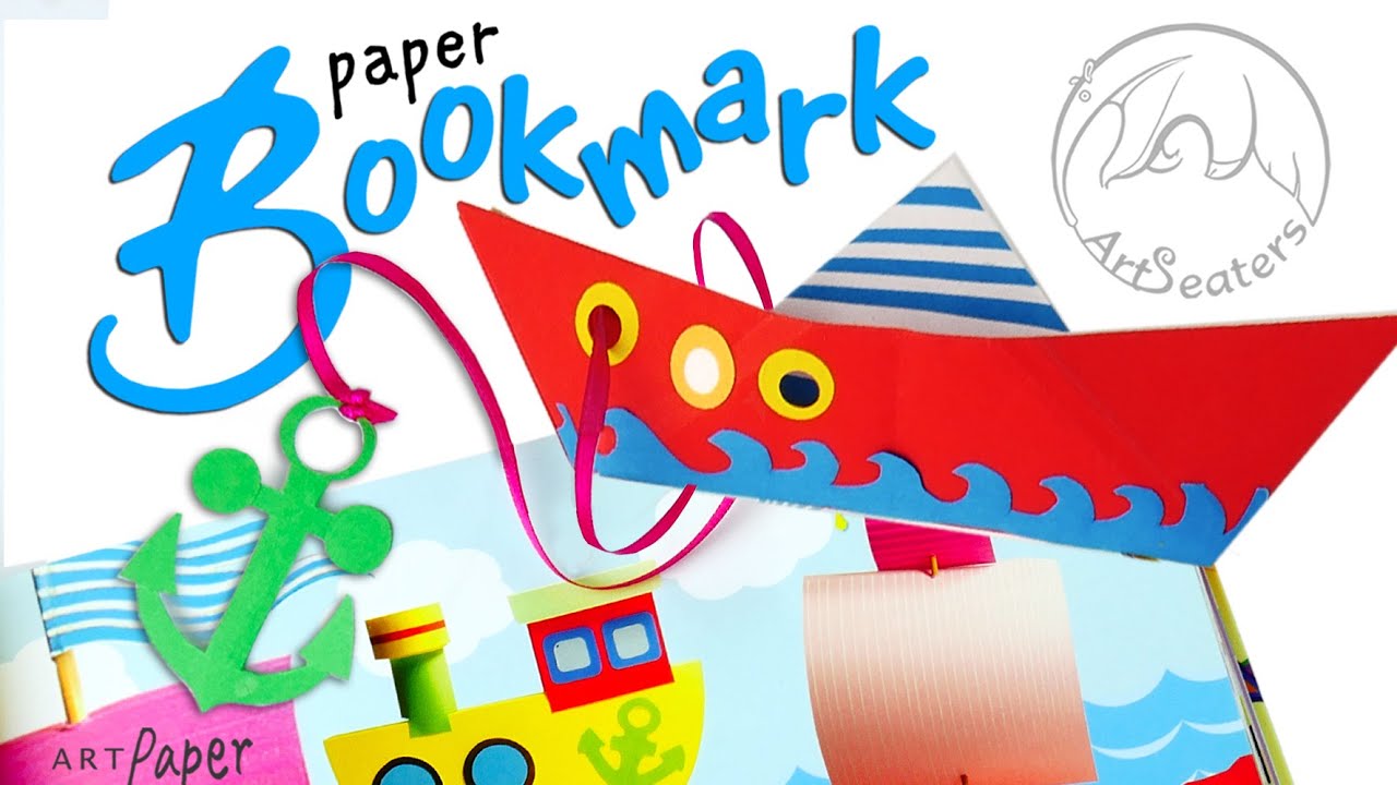 Ship - Easy Origami Bookmark Corner - How to make a Corner Bookmark DIY