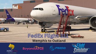 FedEx Flight 311: Memphis to Oakland - Turbulent Takeoff, Stunning Views & Stormy Arrival!