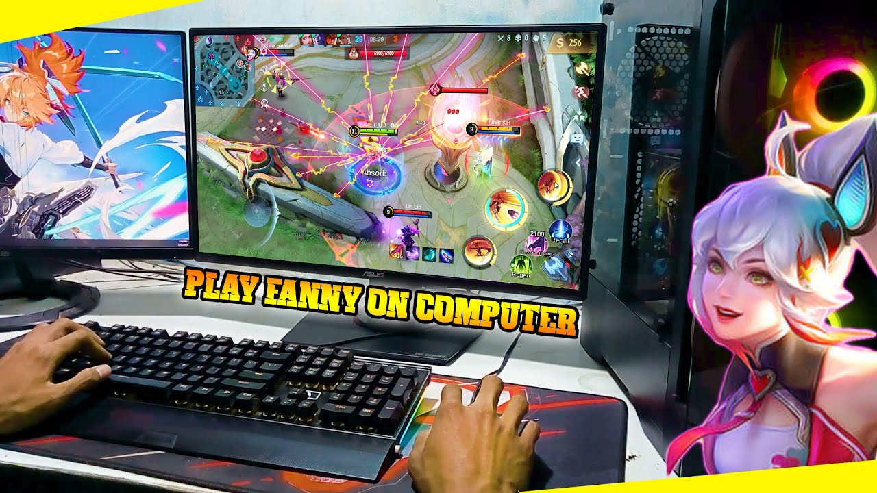 MOBILE LEGENDS PC GAMEPLAY || FANNY HANDCAM PC || MLBB PC🔥 - YouTube