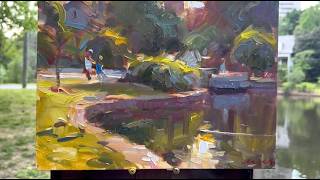 Painting in the Olmstead Plein Air Invitational