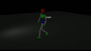 Human36M Dataset walk in Mujoco