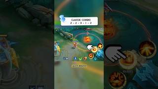 CLAUDE COMBO | MLBB TUTORIAL ✅  #mlbbcombo #mlbb #claude