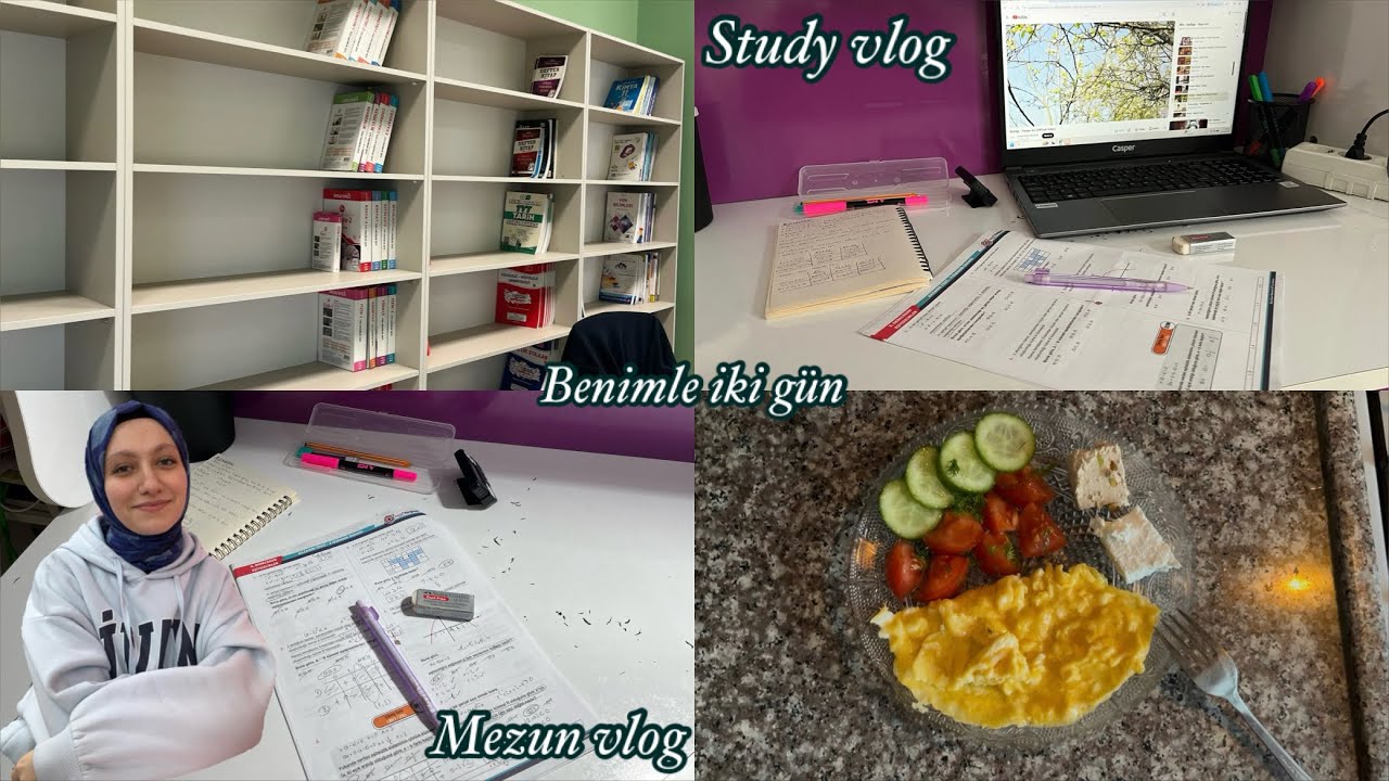 Mezun yks vlog| benimle iki gün 📚#yks26 #study #studyvlog 