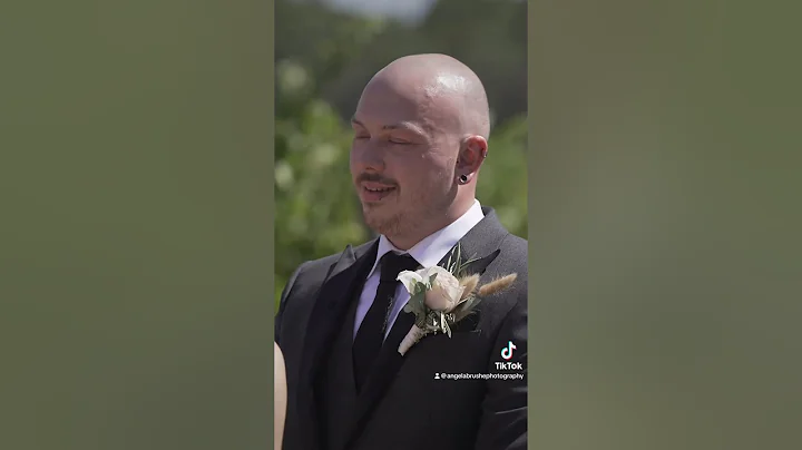 The most emotional groom reaction. 🥹 #shorts #fypシ #weddingday #firstlook