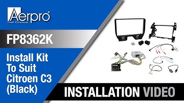 Aerpro FP8362K – Double Din Install Kit to suit Citroen C3 (Black)