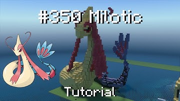 How to build a Pokémon Milotic statue in Minecraft (Tutorial)