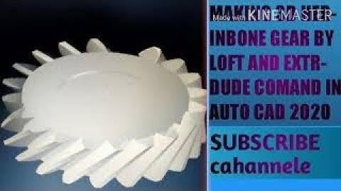 MAKING 3D HERINBONE GEAR IN AUTO CAD 2020 BY COMMAND SWEEP LOFT EXTRDUE