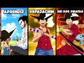 Como seria se o luffy fosse um espadachim  one piece