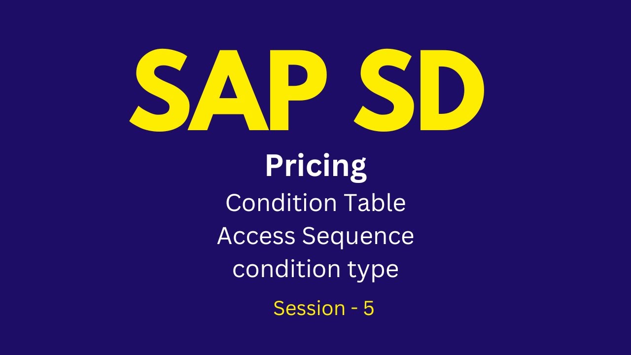 pricing procedure assignment table in sap sd