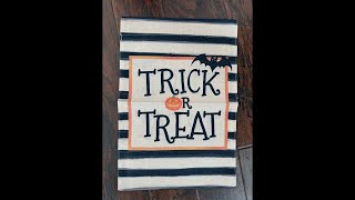 CJYGEGE Fall Halloween Garden Flag Burlap Trick or Treat