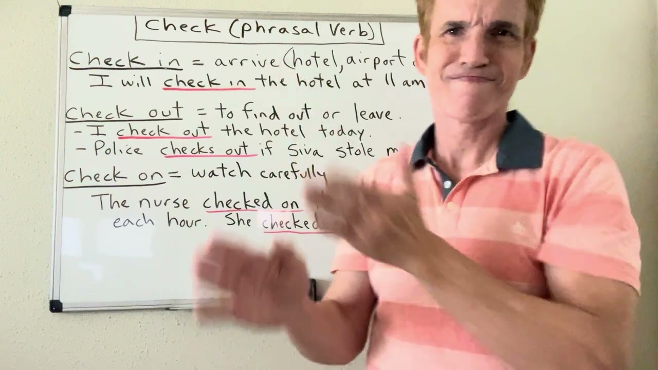 Check (Phrasal Verb)