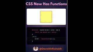 CSS Functions are HERE! 🤯 New CSS Feature Explained 🔥 | Modern CSS Tutorial #css #frontendcourse