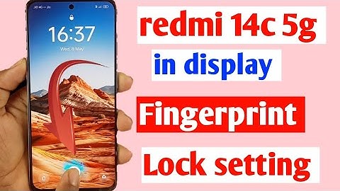 Redmi 14c 5g display fingerprint setting/Redmi 14c 5g fingerprint screen lock/fingerprint sensor