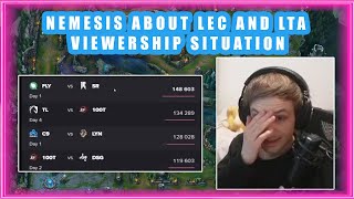Nemesis Reacts to LEC and LTA Viewership Situation 👀